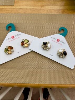 Lindsay Phillips Interchangeable Shoe Snaps- set of 2-Multi Color